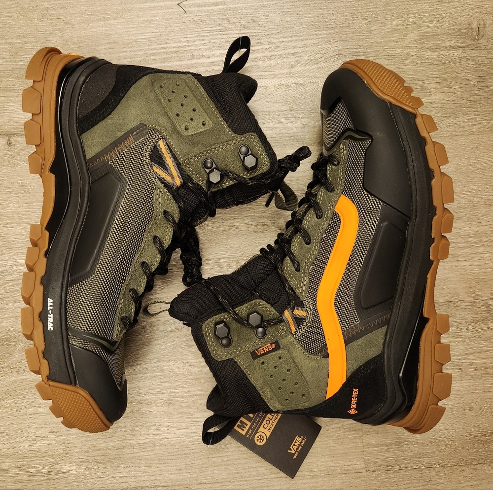 Vans MTE-3 UltraRange Exo Hi Gore-Tex Boots Mens Size 8 Olive Orange NEW No Box